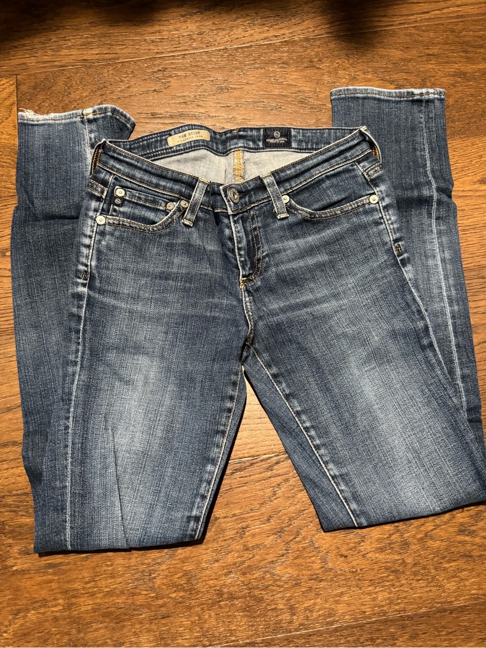 Ag Adriano Goldschmied Medium Blue Skinny Jeans
